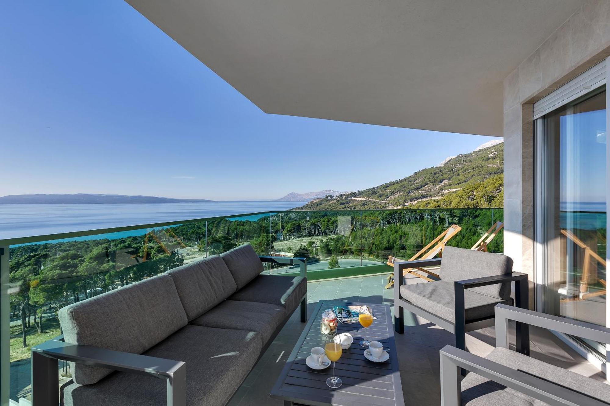 Апартаменти Exclusive Penthouse Big Blue With Private Jacuzzi Макарська Екстер'єр фото