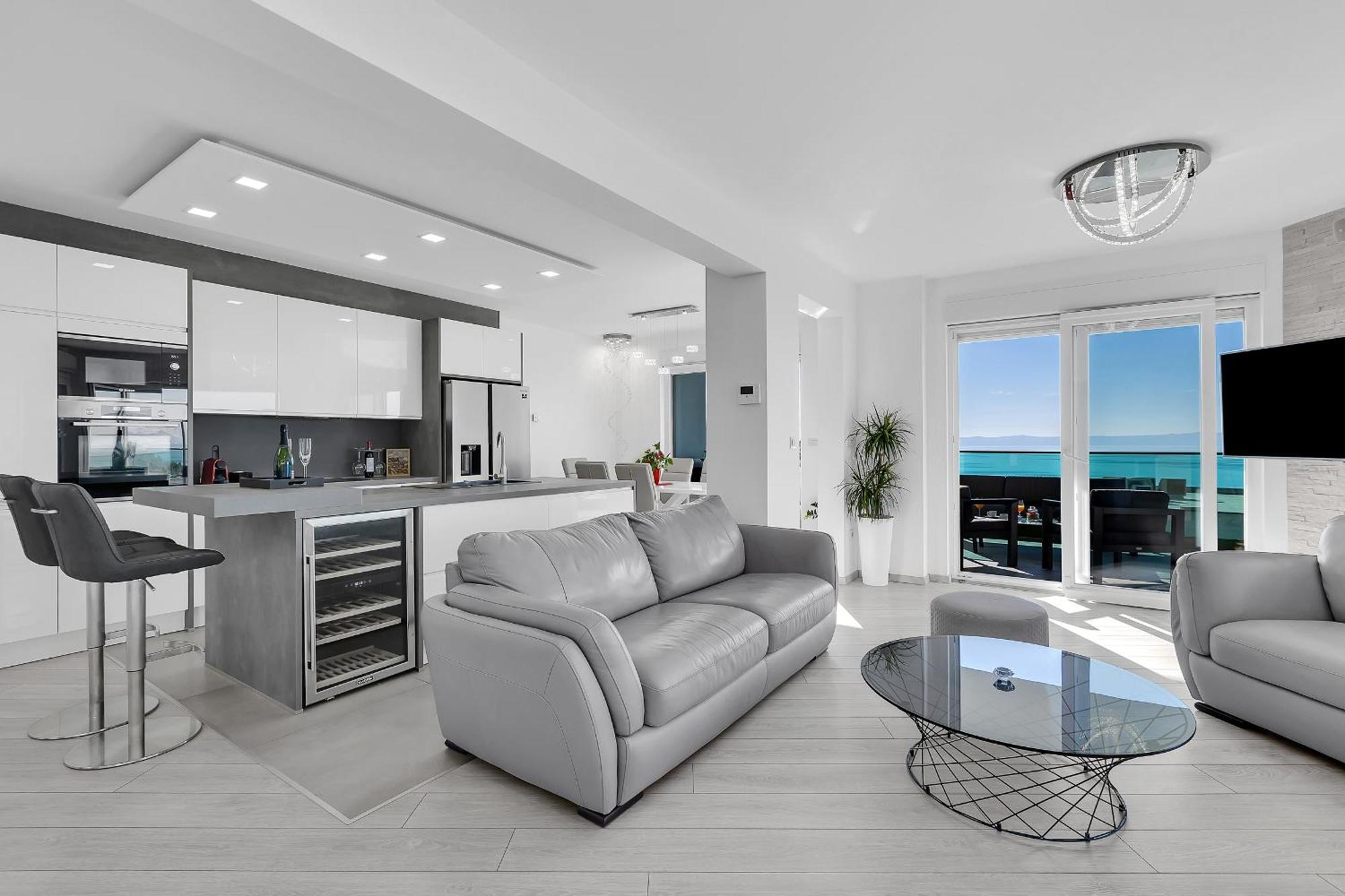 Апартаменти Exclusive Penthouse Big Blue With Private Jacuzzi Макарська Екстер'єр фото