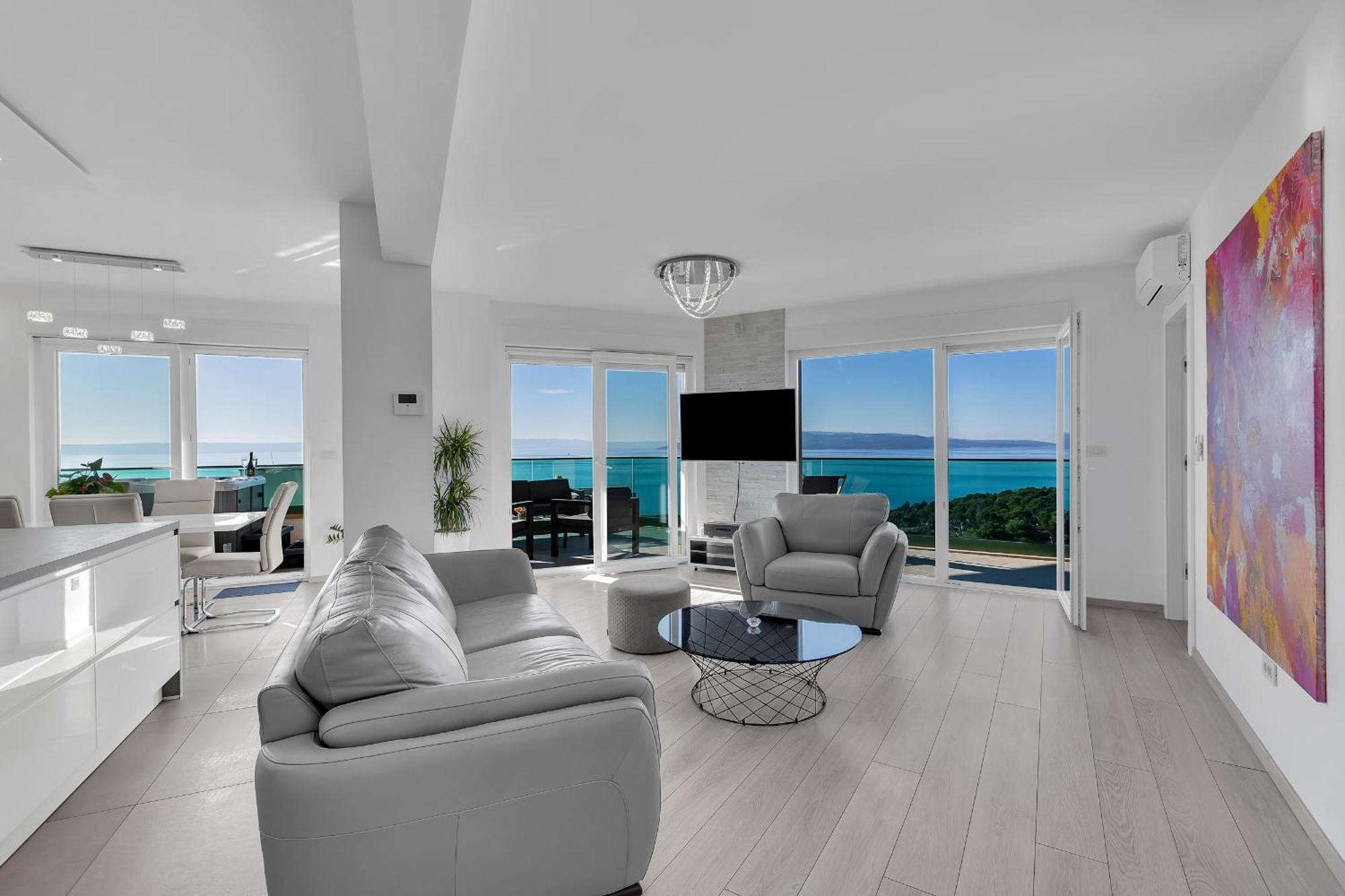 Апартаменти Exclusive Penthouse Big Blue With Private Jacuzzi Макарська Екстер'єр фото