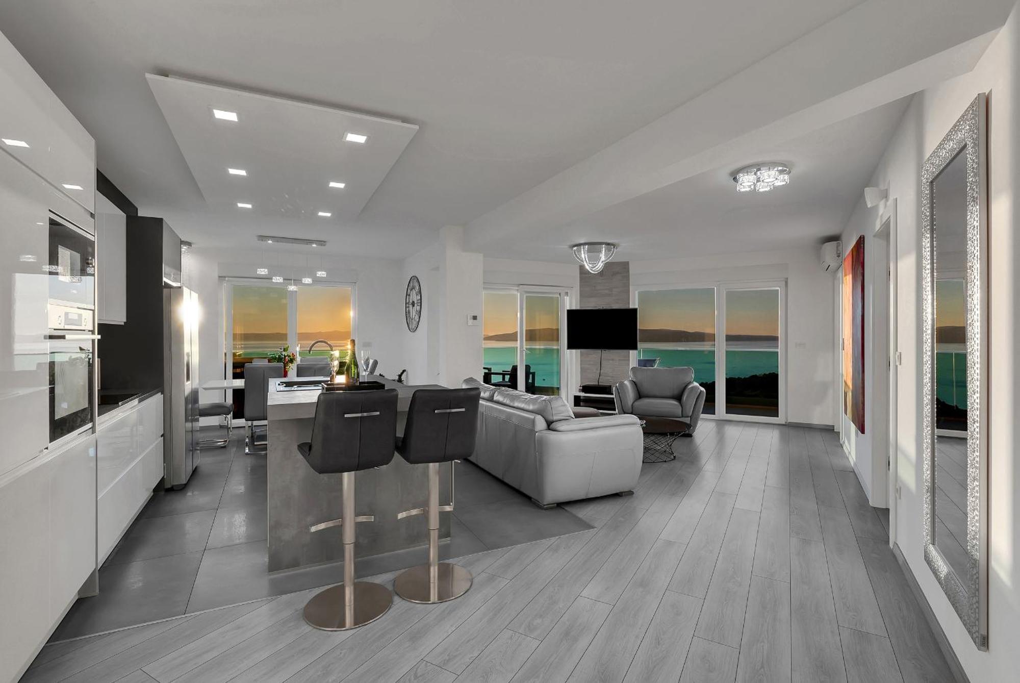 Апартаменти Exclusive Penthouse Big Blue With Private Jacuzzi Макарська Екстер'єр фото